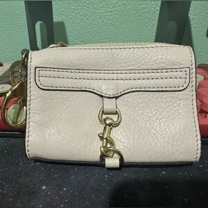 Rebecca Minkoff Coin Purse/Card Wallet Keychain- Pink